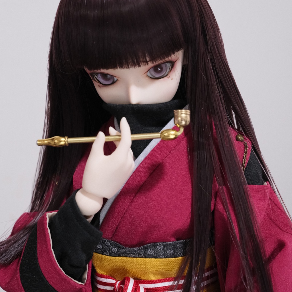 古風な煙管 レトロ 真鍮.ver