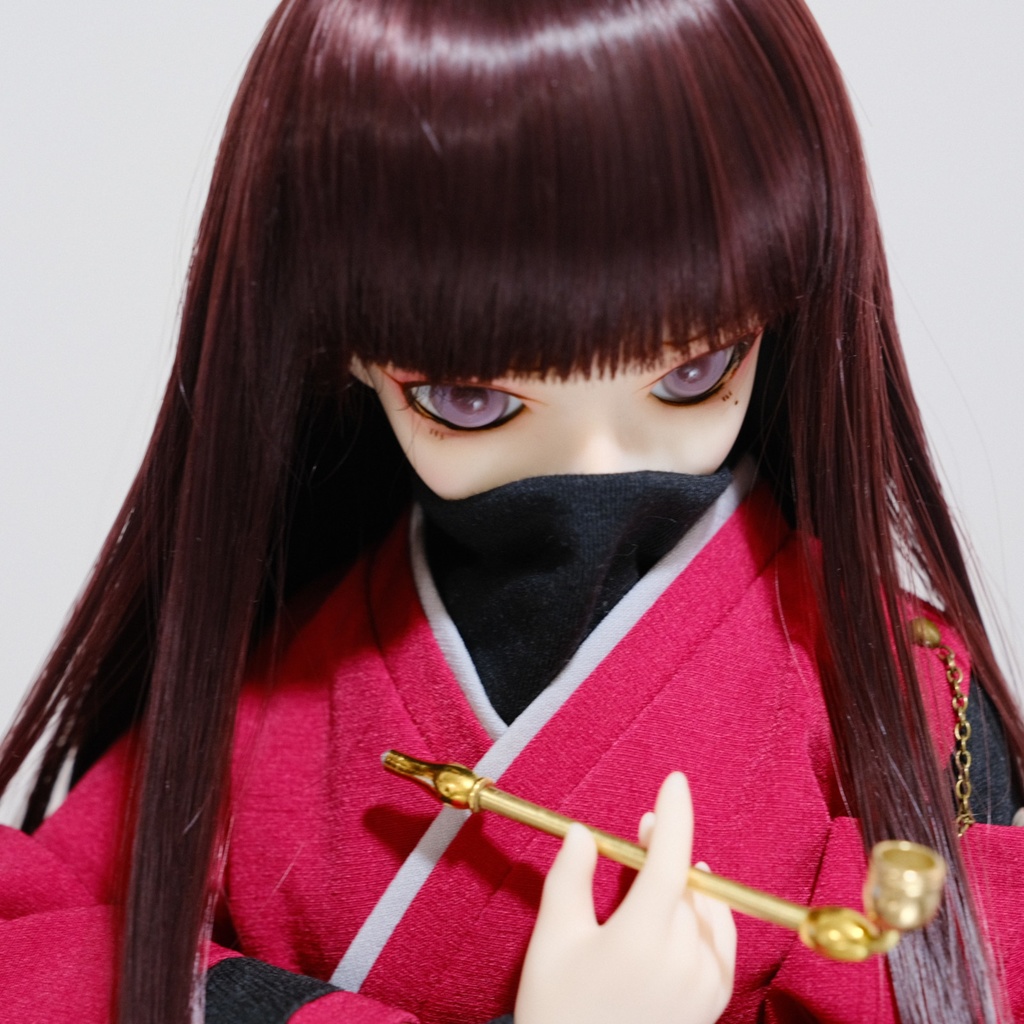 古風な煙管 レトロ 真鍮.ver