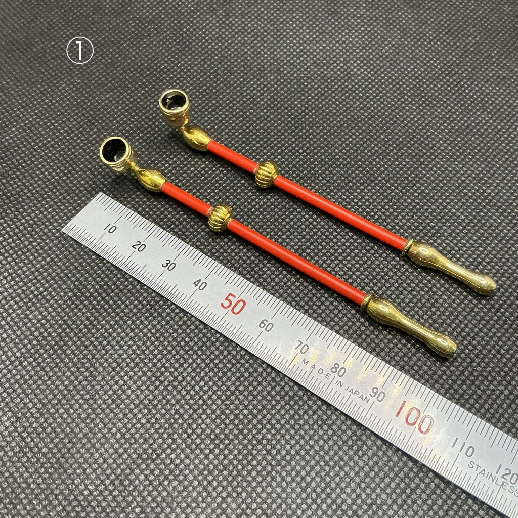 巫女 狐女ドールさん専用?特別煙管 保管鑑賞に嬉しいクリヤケース付!