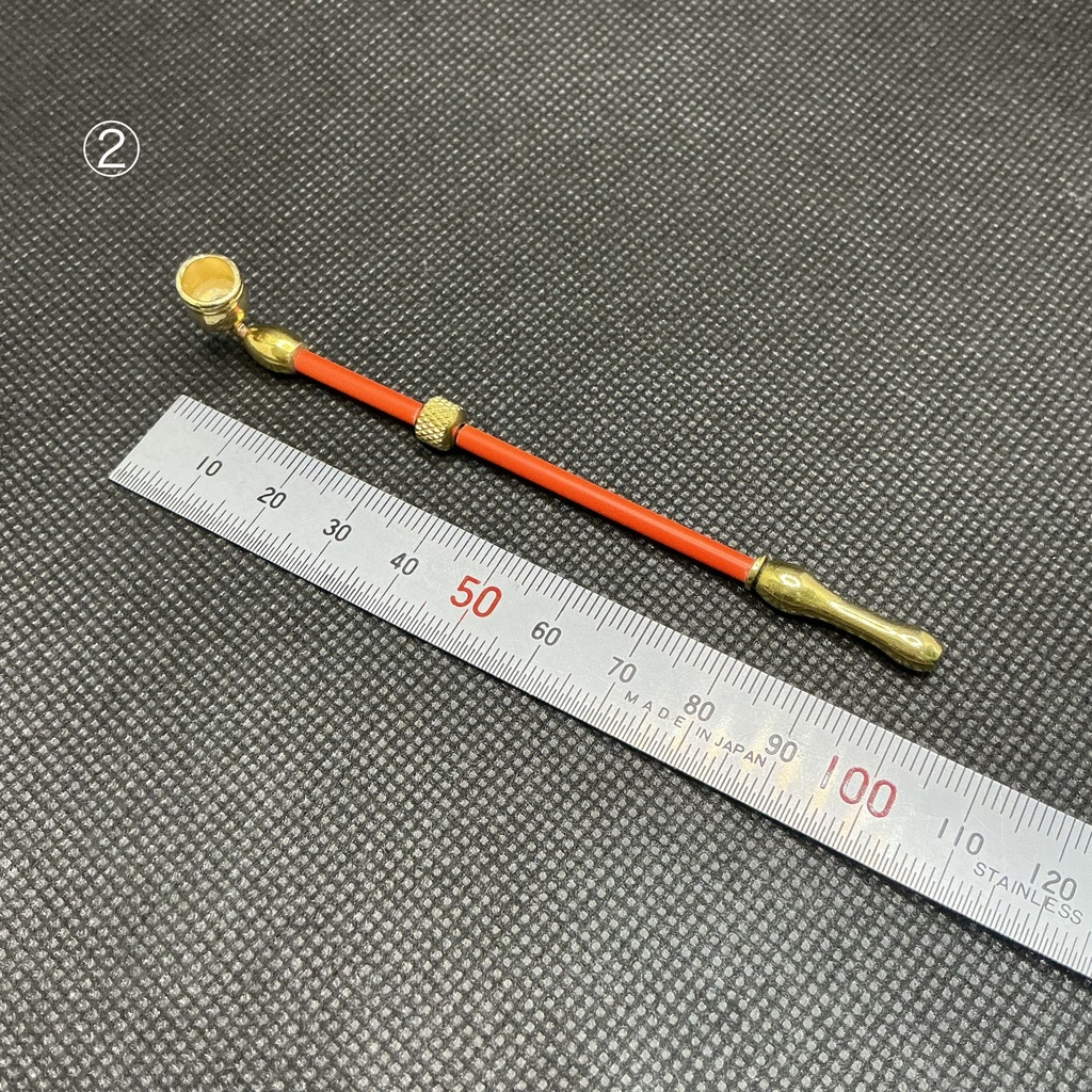 巫女 狐女ドールさん専用?特別煙管 保管鑑賞に嬉しいクリヤケース付!