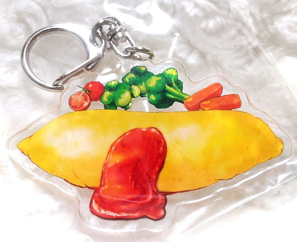 「オムレツ~もしくはオムライス~」食べ物アクキー創作