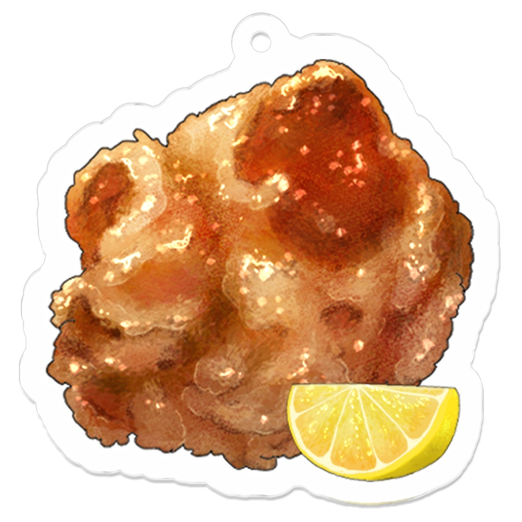 「唐揚げ~レモンかけていいですか?~」食べ物アクキー創作