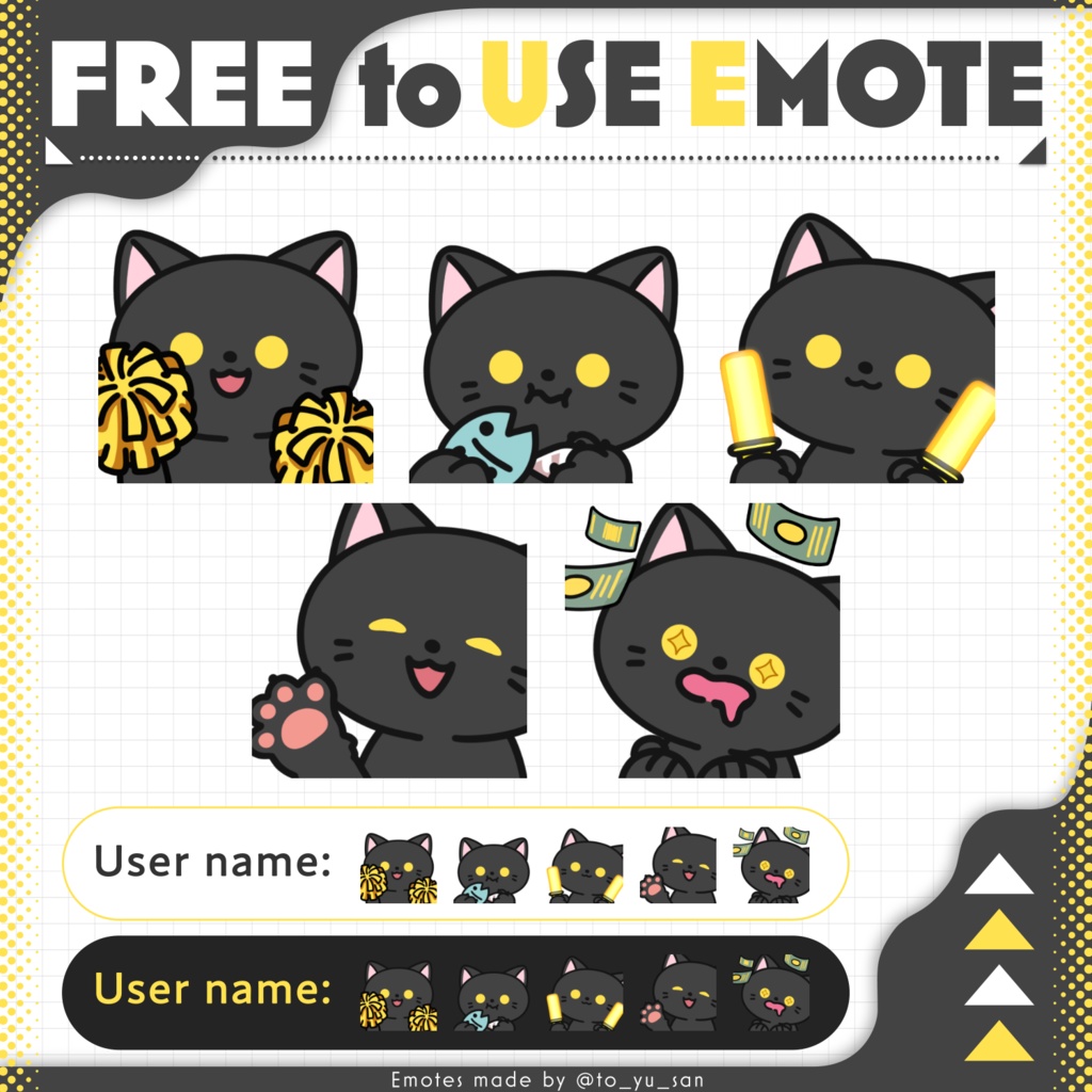 黒猫のスタンプ-02