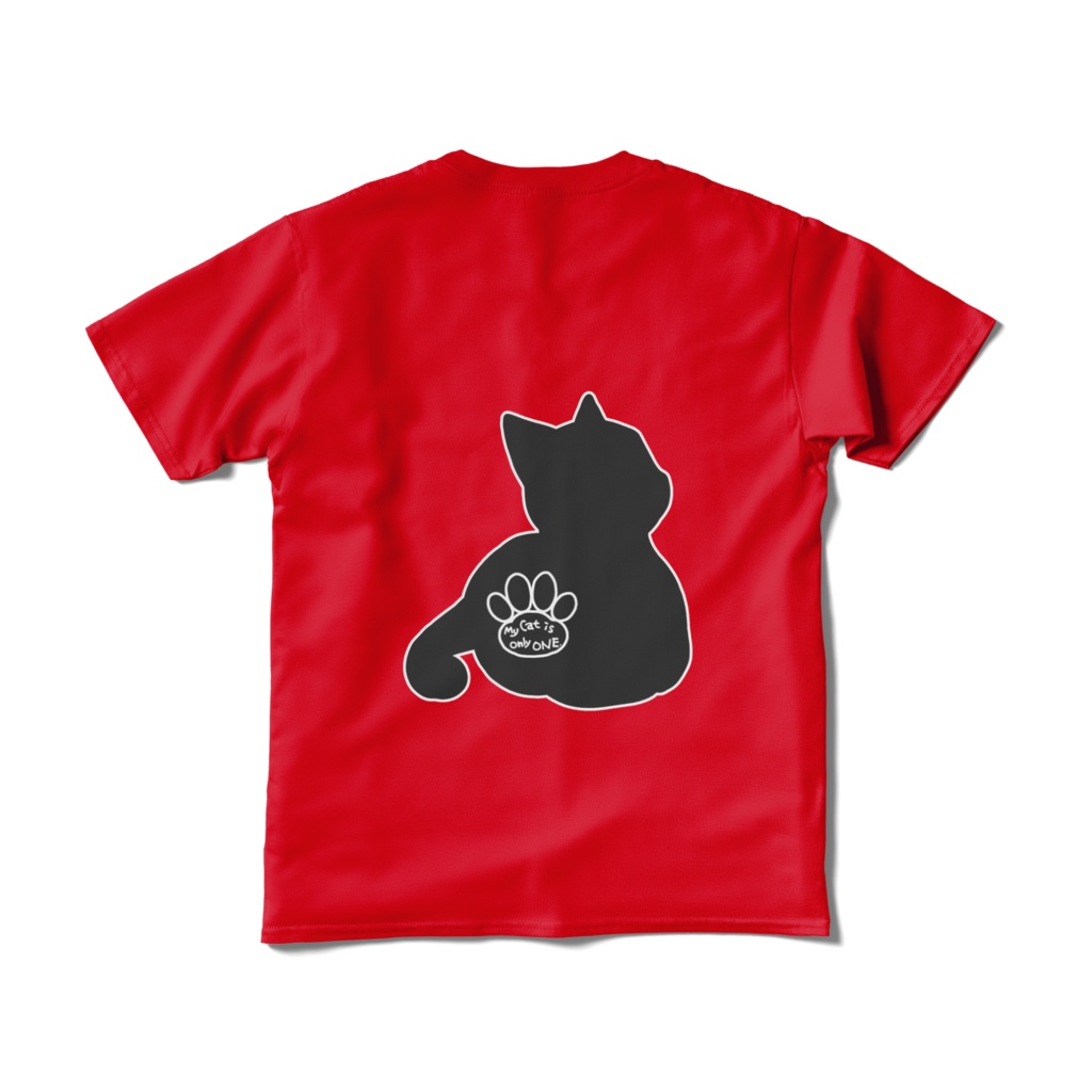 My Cat is Only One 赤Tシャツ