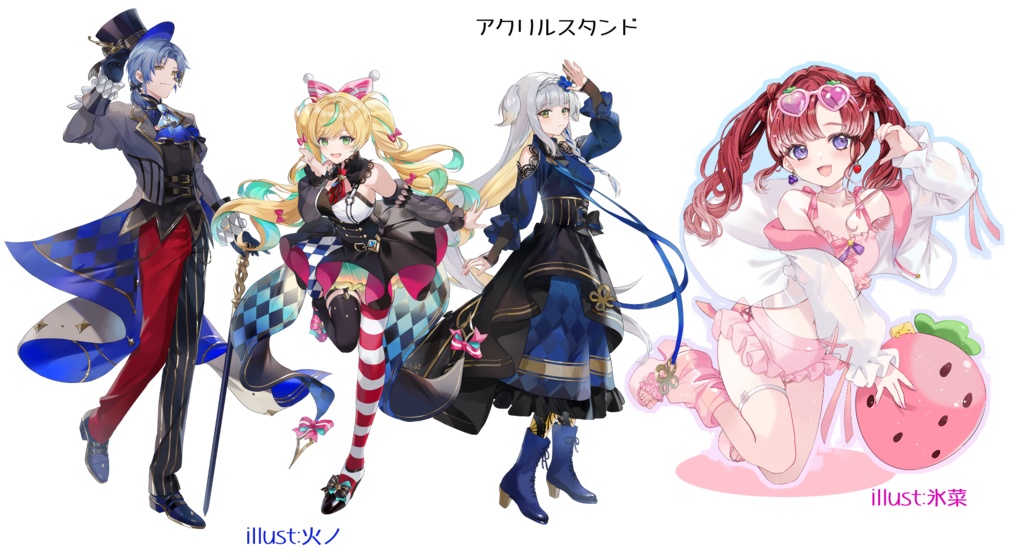 にじそうさくアクスタ・Tシャツ(非公式)