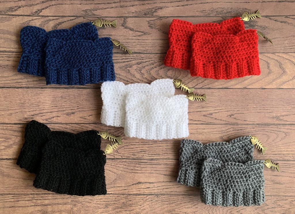 ふわ用猫耳ニット帽