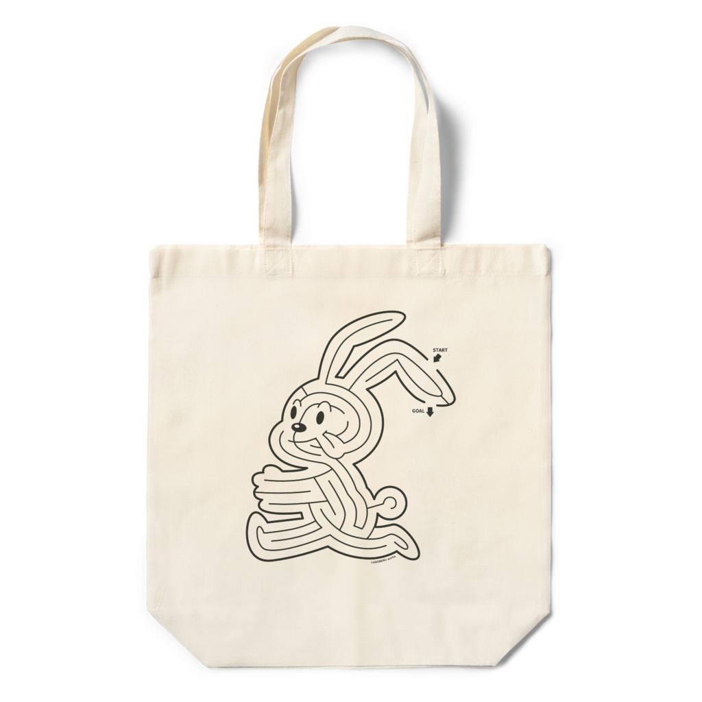 うさぎ迷路｜エコバッグ