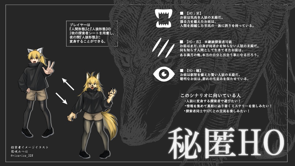 【書籍版】新クトゥルフ神話TRPG納豆庵シナリオ『Wolf Summit-人狼会議-』