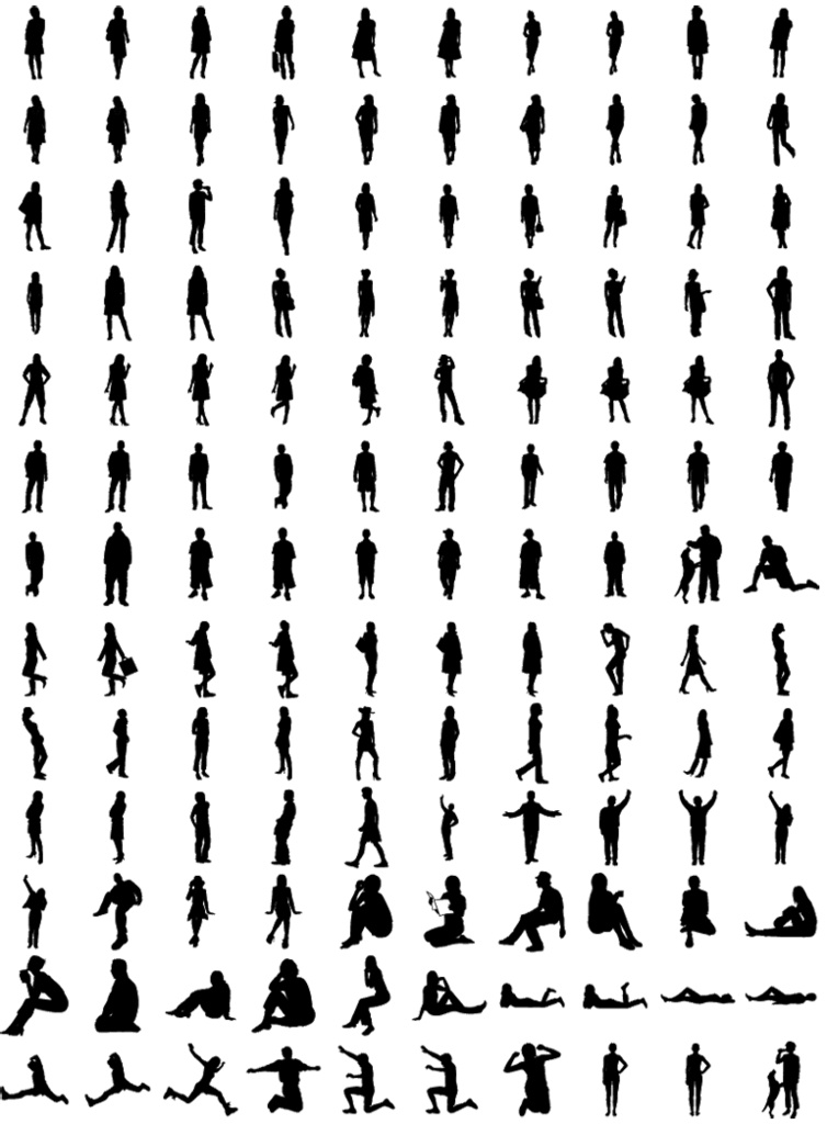 ヒューマンシルエット素材集PLUS 514種類収録