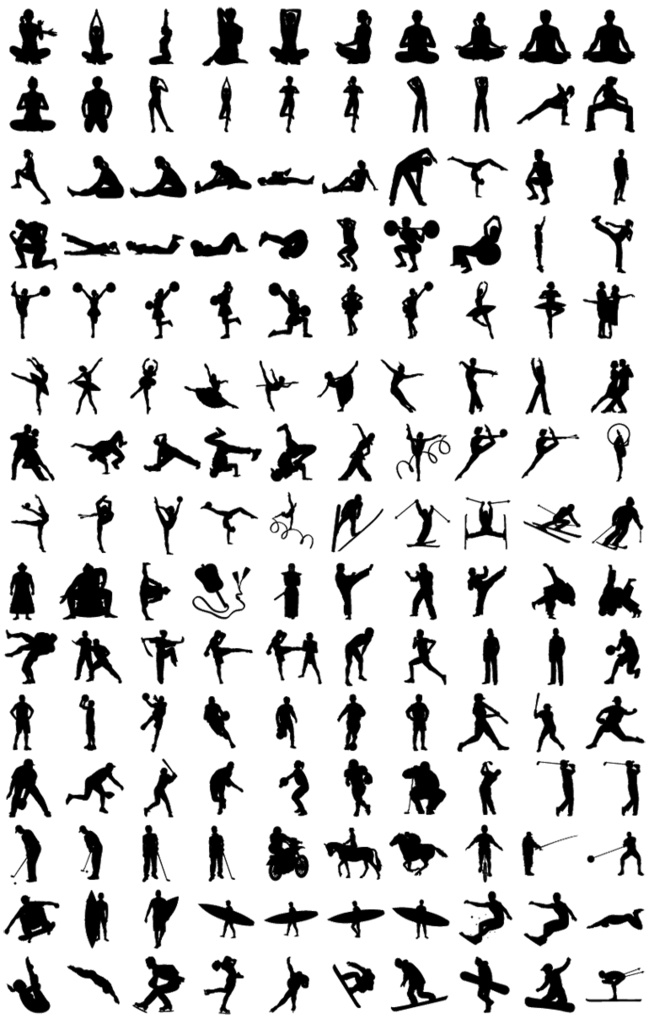 ヒューマンシルエット素材集PLUS 514種類収録