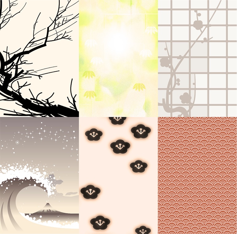 和風グラフィックス素材集 550点以上収録