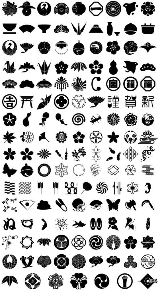 和風グラフィックス素材集 550点以上収録