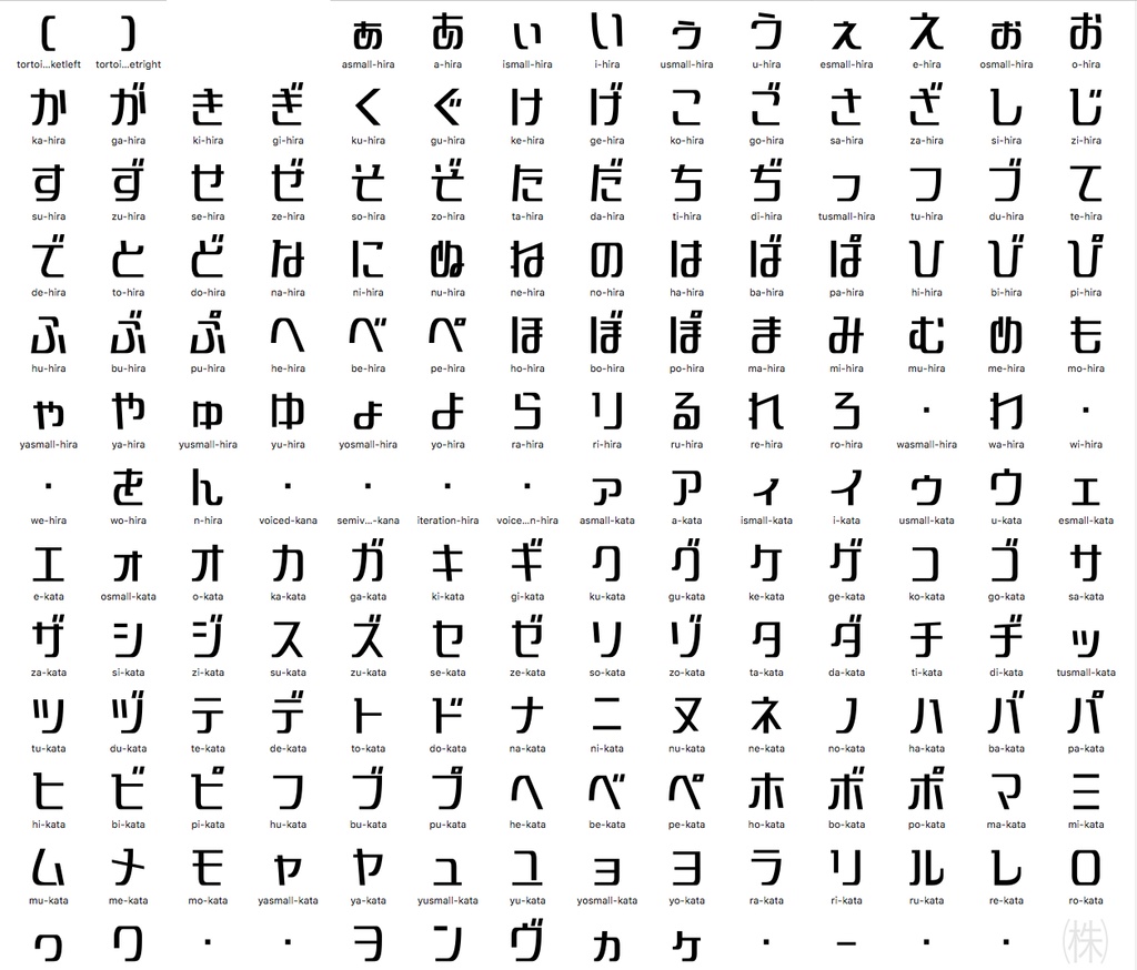 ポラリス フォント