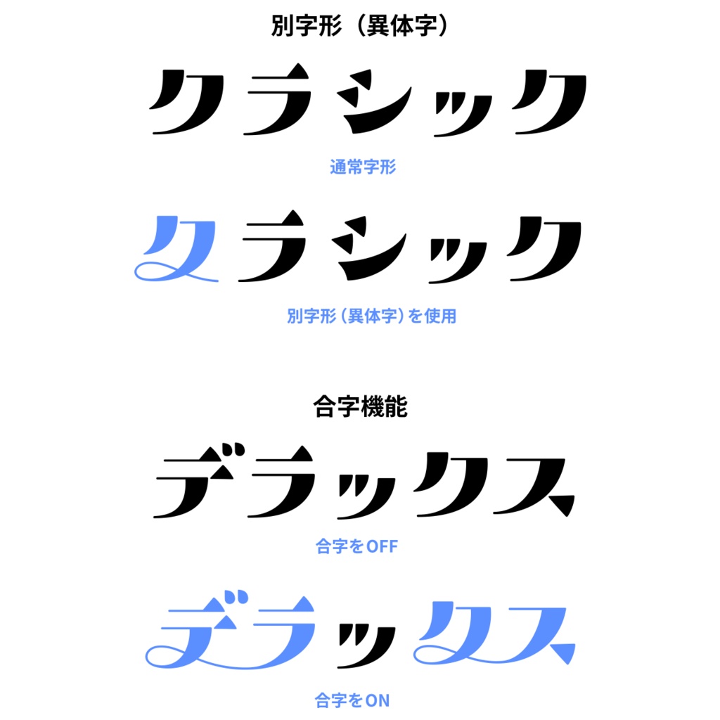 こはくとう フォント