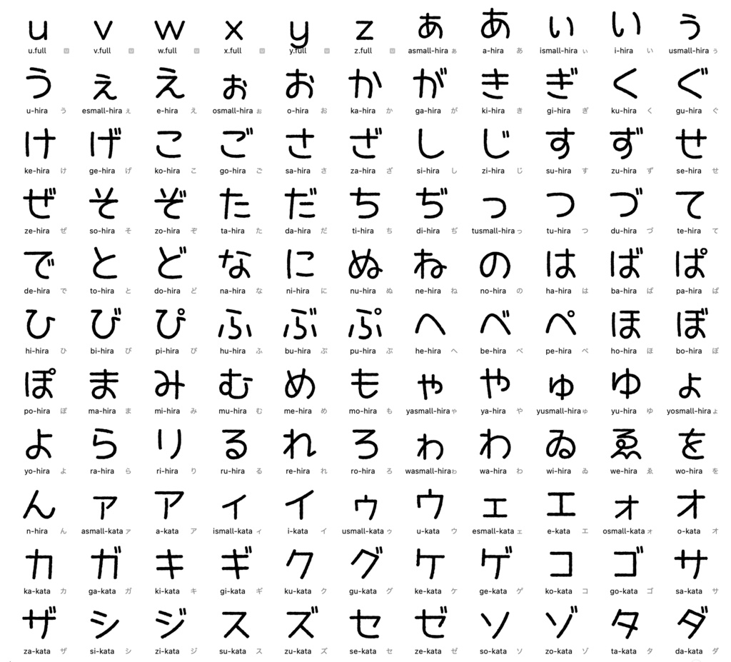 初恋ふれんず フォント