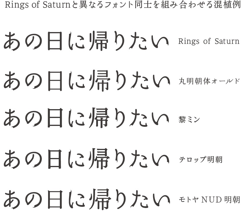Rings of saturnフォント 無料ダウンロード