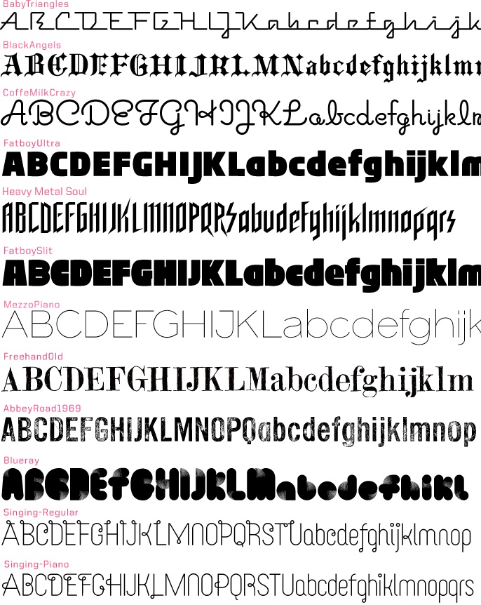 フォントスタイルズ 39フォント収録の欧文フォント集