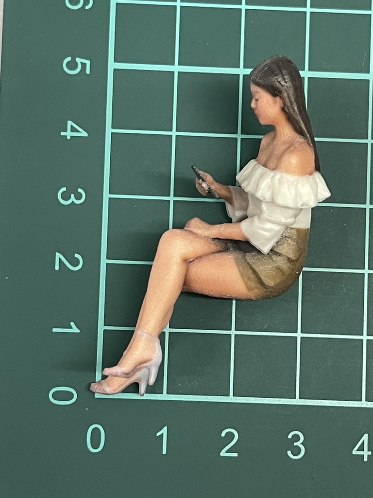 1/24 ヌミック 1138 フィギュア リアルフィギュア 完成品 塗装済完成品 ミニチュアイメージ ミニカーに ジオラマに 3Dフィギュア 3D人物 人物3D 3Dプリンター フルカラー3Dプリンター