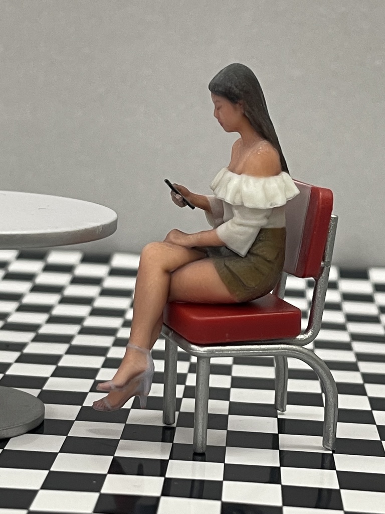 1/24 ヌミック 1138 フィギュア リアルフィギュア 完成品 塗装済完成品 ミニチュアイメージ ミニカーに ジオラマに 3Dフィギュア 3D人物 人物3D 3Dプリンター フルカラー3Dプリンター