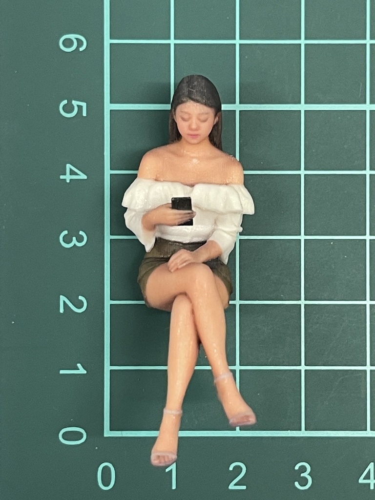 1/24 ヌミック 1138 フィギュア リアルフィギュア 完成品 塗装済完成品 ミニチュアイメージ ミニカーに ジオラマに 3Dフィギュア 3D人物 人物3D 3Dプリンター フルカラー3Dプリンター