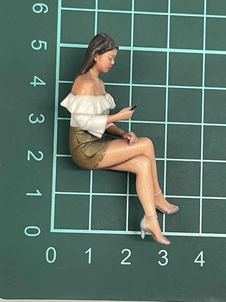 1/24 ヌミック 1138 フィギュア リアルフィギュア 完成品 塗装済完成品 ミニチュアイメージ ミニカーに ジオラマに 3Dフィギュア 3D人物 人物3D 3Dプリンター フルカラー3Dプリンター