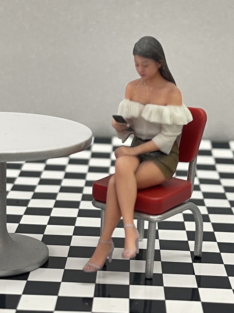 1/24 ヌミック 1138 フィギュア リアルフィギュア 完成品 塗装済完成品 ミニチュアイメージ ミニカーに ジオラマに 3Dフィギュア 3D人物 人物3D 3Dプリンター フルカラー3Dプリンター