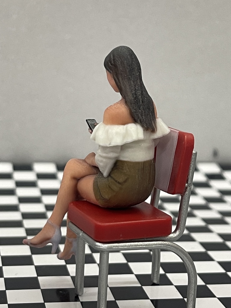 1/24 ヌミック 1138 フィギュア リアルフィギュア 完成品 塗装済完成品 ミニチュアイメージ ミニカーに ジオラマに 3Dフィギュア 3D人物 人物3D 3Dプリンター フルカラー3Dプリンター