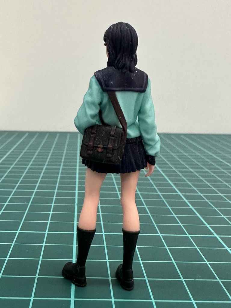 1/24 オーシャンコスモス JK 女子高生 フィギュア リアルフィギュア 1/64より大 ミニチュアイメージ 完成品 塗装済完成品 ミニカーに ジオラマに