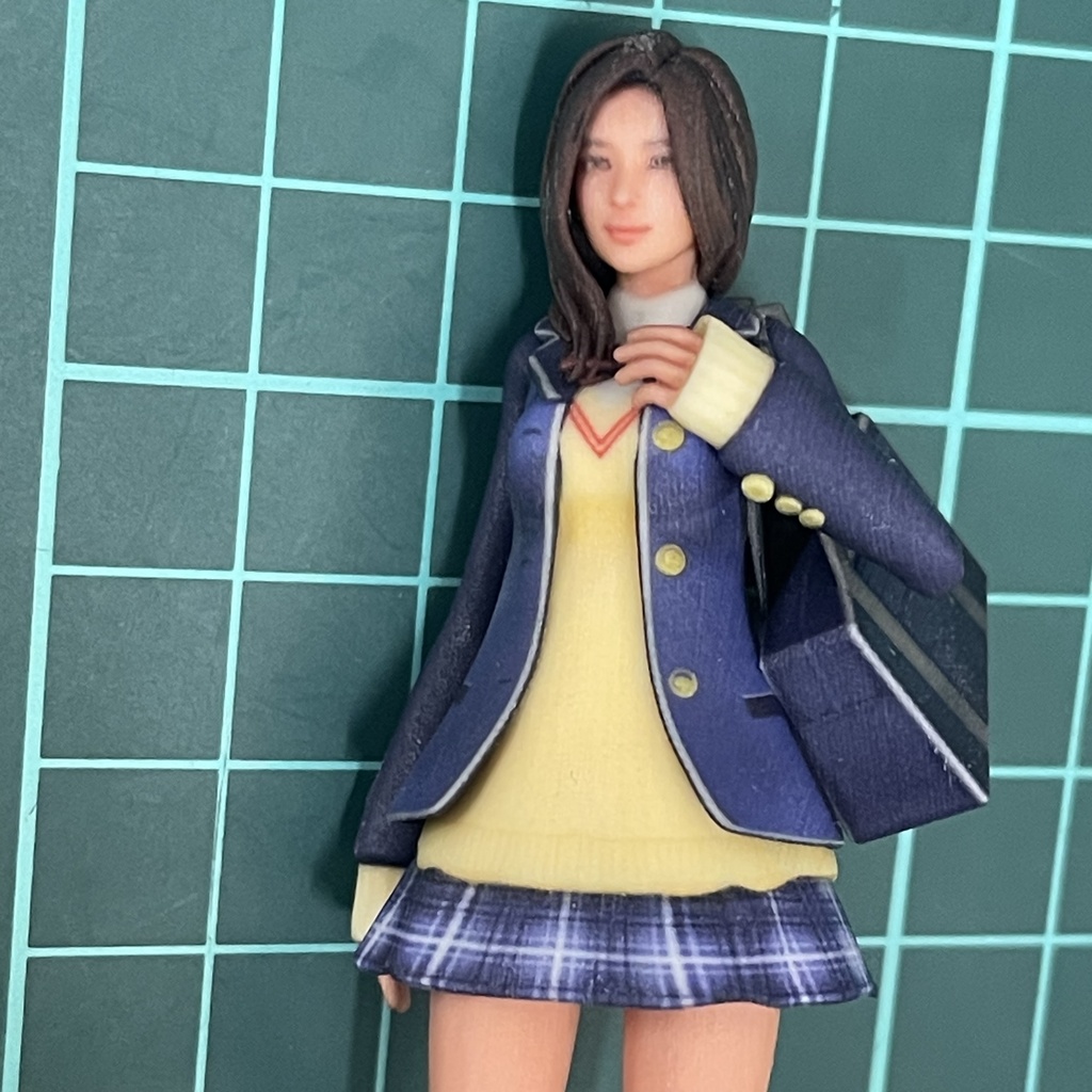 1/18 JK 憧れの制服 フィギュア リアルフィギュア 完成品 ミニチュアイメージ ミニカーに ジオラマに 完成品 塗装済完成品