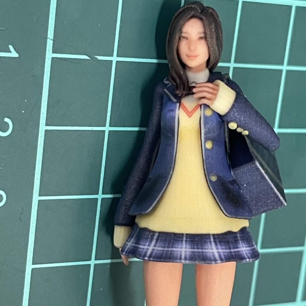 1/18 JK 憧れの制服 フィギュア リアルフィギュア 完成品 ミニチュアイメージ ミニカーに ジオラマに 完成品 塗装済完成品