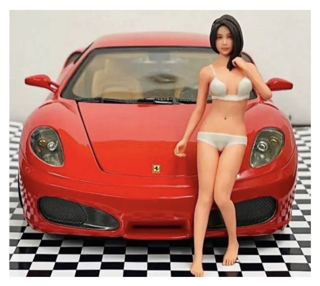 1/18 JK3 女子高生 フィギュア リアルフィギュア 完成品 塗装済完成品 ミニチュアイメージ ジオラマに ミニカーに 3Dフィギュア 人物3D 3D人物 フルカラー3Dプリンター