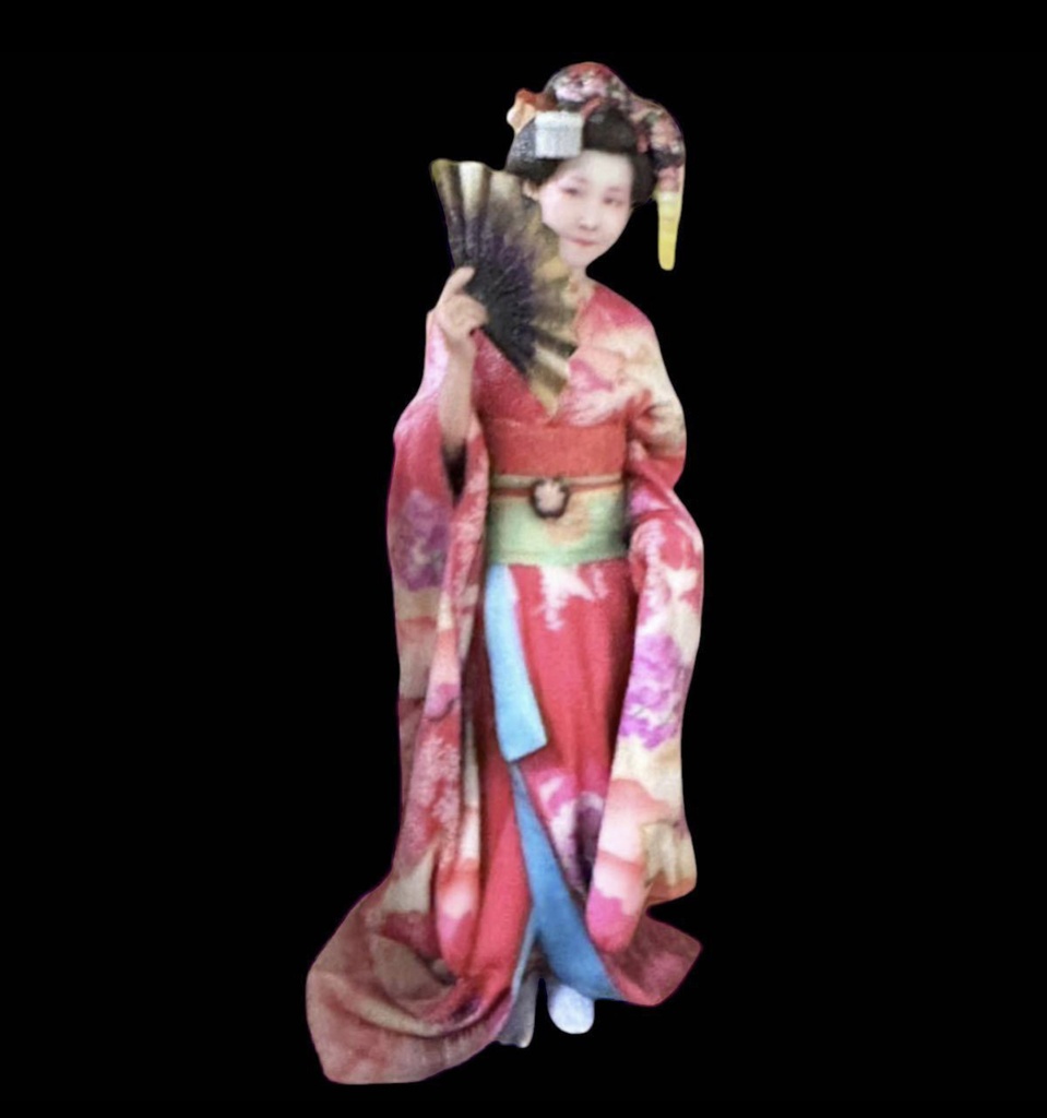 1/24 舞妓さん フィギュア リアルフィギュア 完成品 塗装済完成品 ミニチュアイメージ ジオラマに 3D人物 人物3D ミニカーに フルカラー3Dプリンター 3Dフィギュア