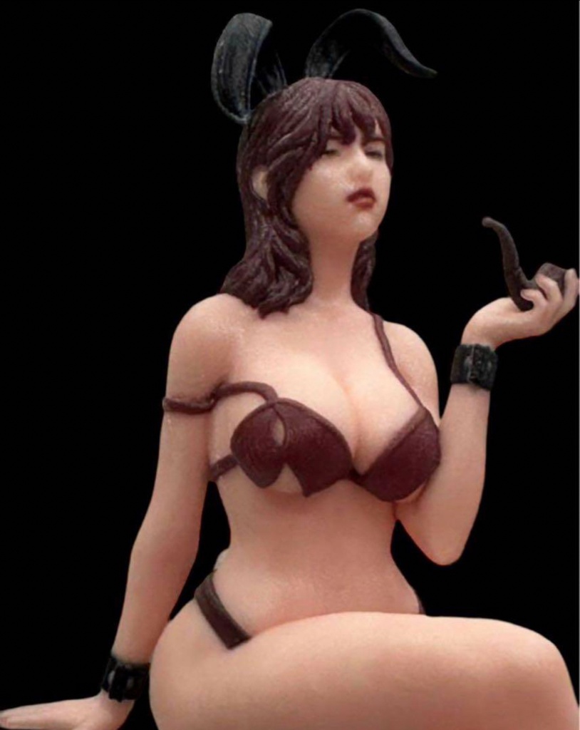 1/18 オーシャンコスモス バニーガール リアルフィギュア フィギュア 完成品 ミニチュアイメージ 塗装済完成品 ミニカーに ジオラマに 3D人物 人物3D 3Dフィギュア フルカラー3Dプリンター