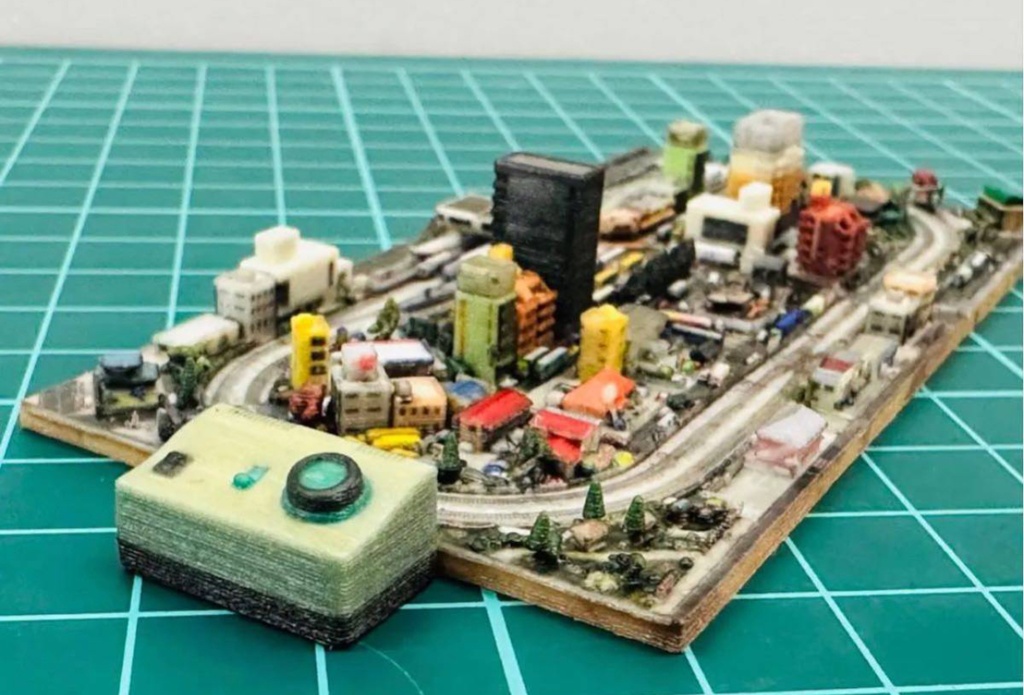 ミニチュア★ミニミニ鉄道模型★フィギュアに★1/64より小★Nゲージより小★ドールハウスに★ジオラマ★レイアウト★ミニジオラマ