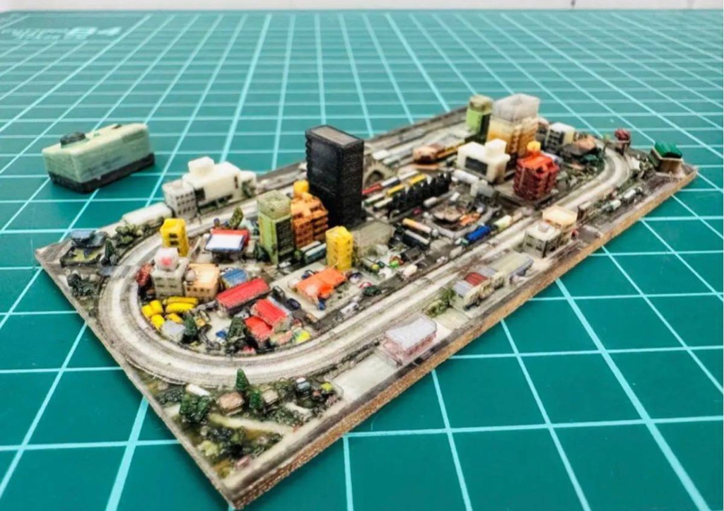 ミニチュア★ミニミニ鉄道模型★フィギュアに★1/64より小★Nゲージより小★ドールハウスに★ジオラマ★レイアウト★ミニジオラマ