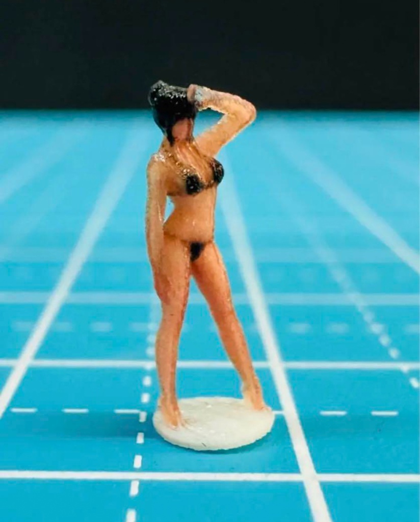 Nゲージ 1/150 JOY8 フィギュア 完成品 リアルフィギュア 塗装済完成品 ミニチュアイメージ 鉄道模型 ジオラマに レイアウトに 3Dフィギュア 人物3D 3D人物 フルカラー3Dプリンター