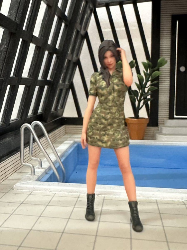 1/24 JOY18 ミリタリー フィギュア リアルフィギュア 完成品 塗装済完成品 ミニチュアイメージ ミニカーに ジオラマに フルカラー3Dプリンター 3Dフィギュア 人物3D 3D人物