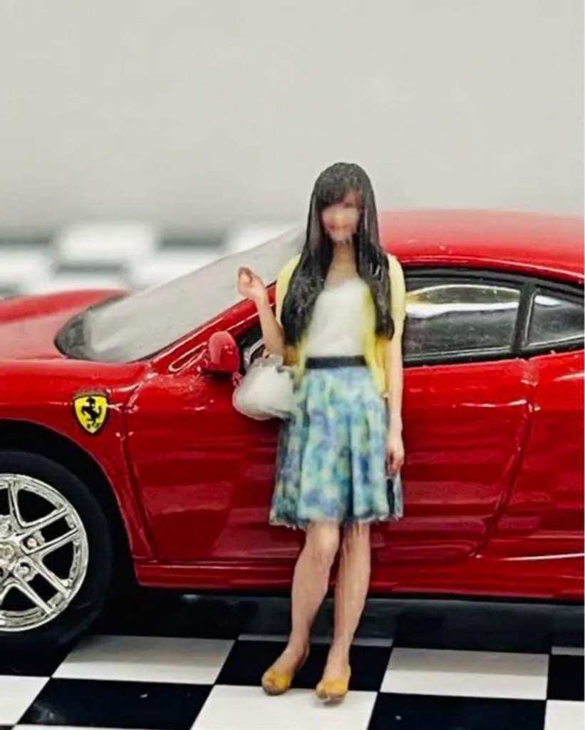 1/64 79-1 フィギュア リアルフィギュア 完成品 塗装済完成品 ミニチュアイメージ ミニチュア ミニカーに ジオラマに 3Dフィギュア 3D人物 人物3D フルカラー3Dプリンター