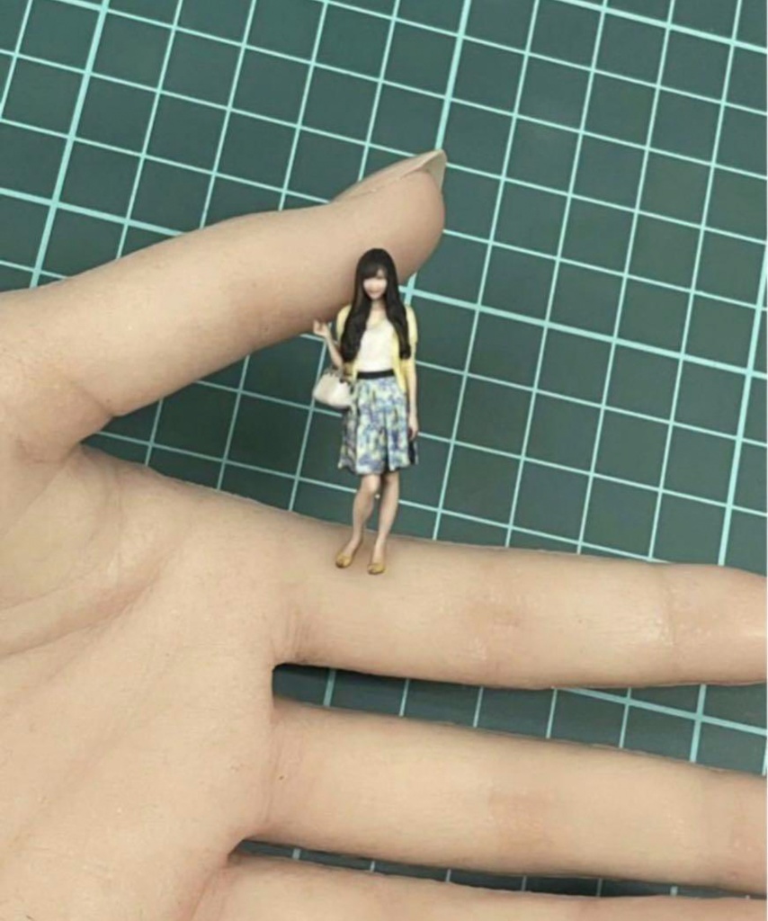 1/43 79-1 フィギュア リアルフィギュア 完成品 塗装済完成品 ミニカーに ミニチュア ミニチュアイメージ 3Dフィギュア 3D人物 人物3D フルカラー3Dプリンター