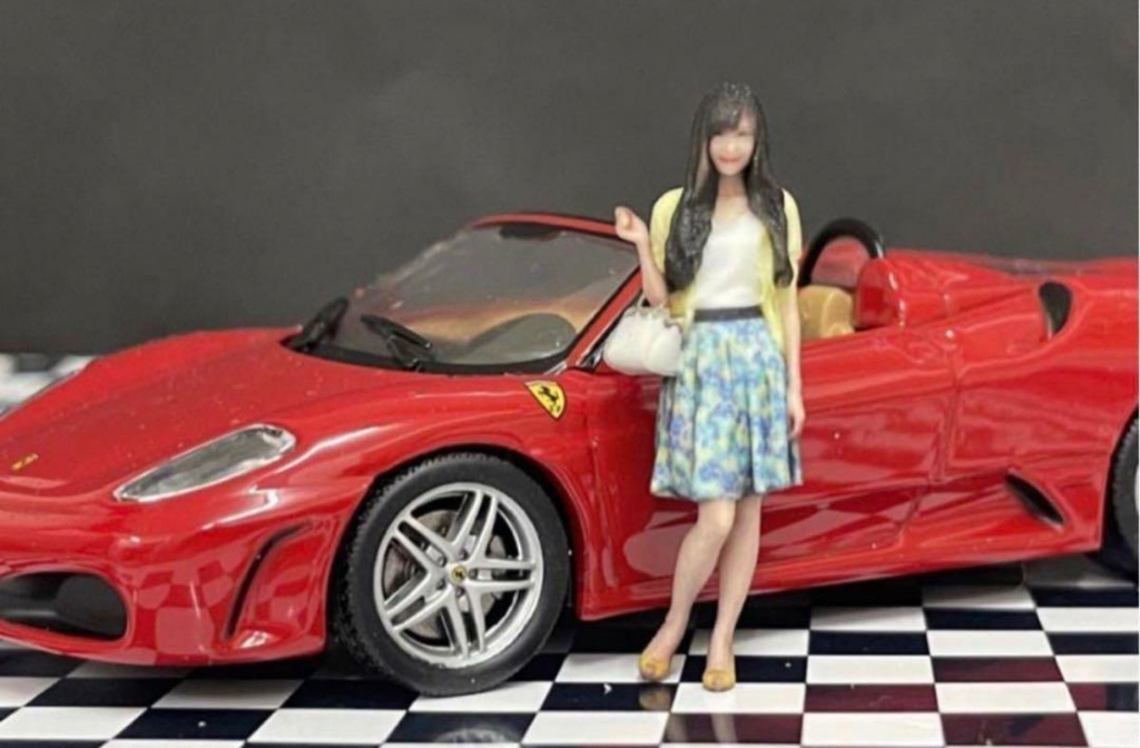 1/43 79-1 フィギュア リアルフィギュア 完成品 塗装済完成品 ミニカーに ミニチュア ミニチュアイメージ 3Dフィギュア 3D人物 人物3D フルカラー3Dプリンター