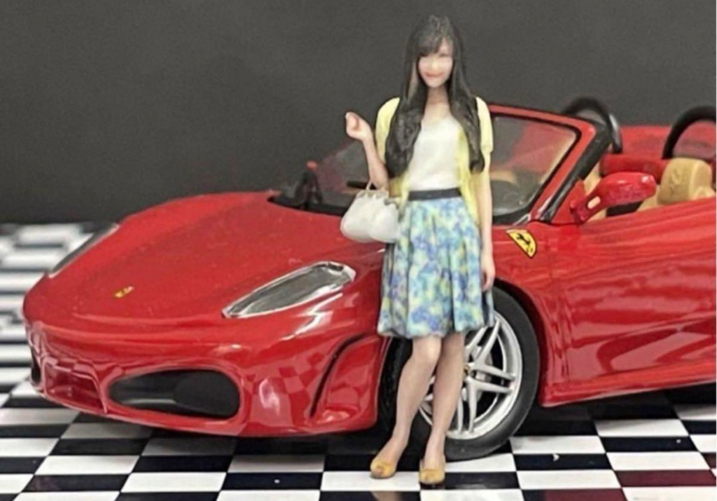 1/43 79-1 フィギュア リアルフィギュア 完成品 塗装済完成品 ミニカーに ミニチュア ミニチュアイメージ 3Dフィギュア 3D人物 人物3D フルカラー3Dプリンター