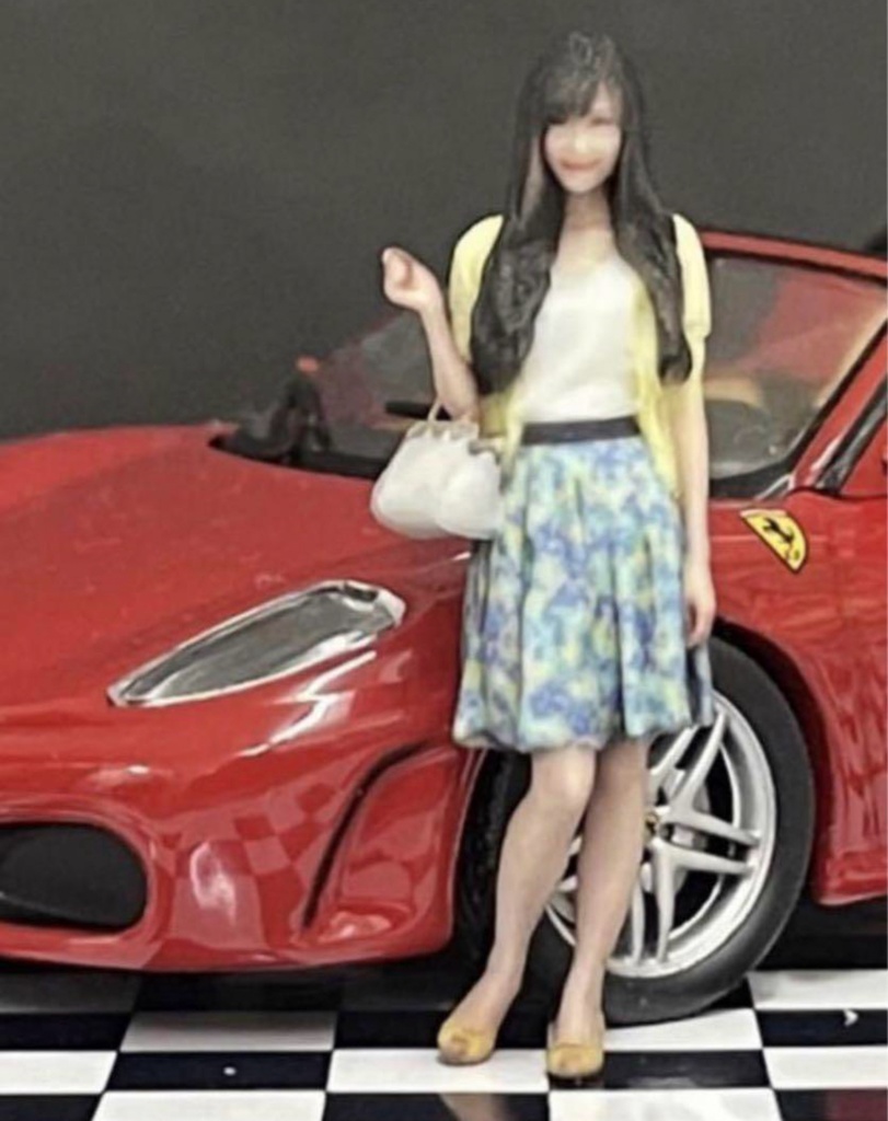 1/43 79-1 フィギュア リアルフィギュア 完成品 塗装済完成品 ミニカーに ミニチュア ミニチュアイメージ 3Dフィギュア 3D人物 人物3D フルカラー3Dプリンター