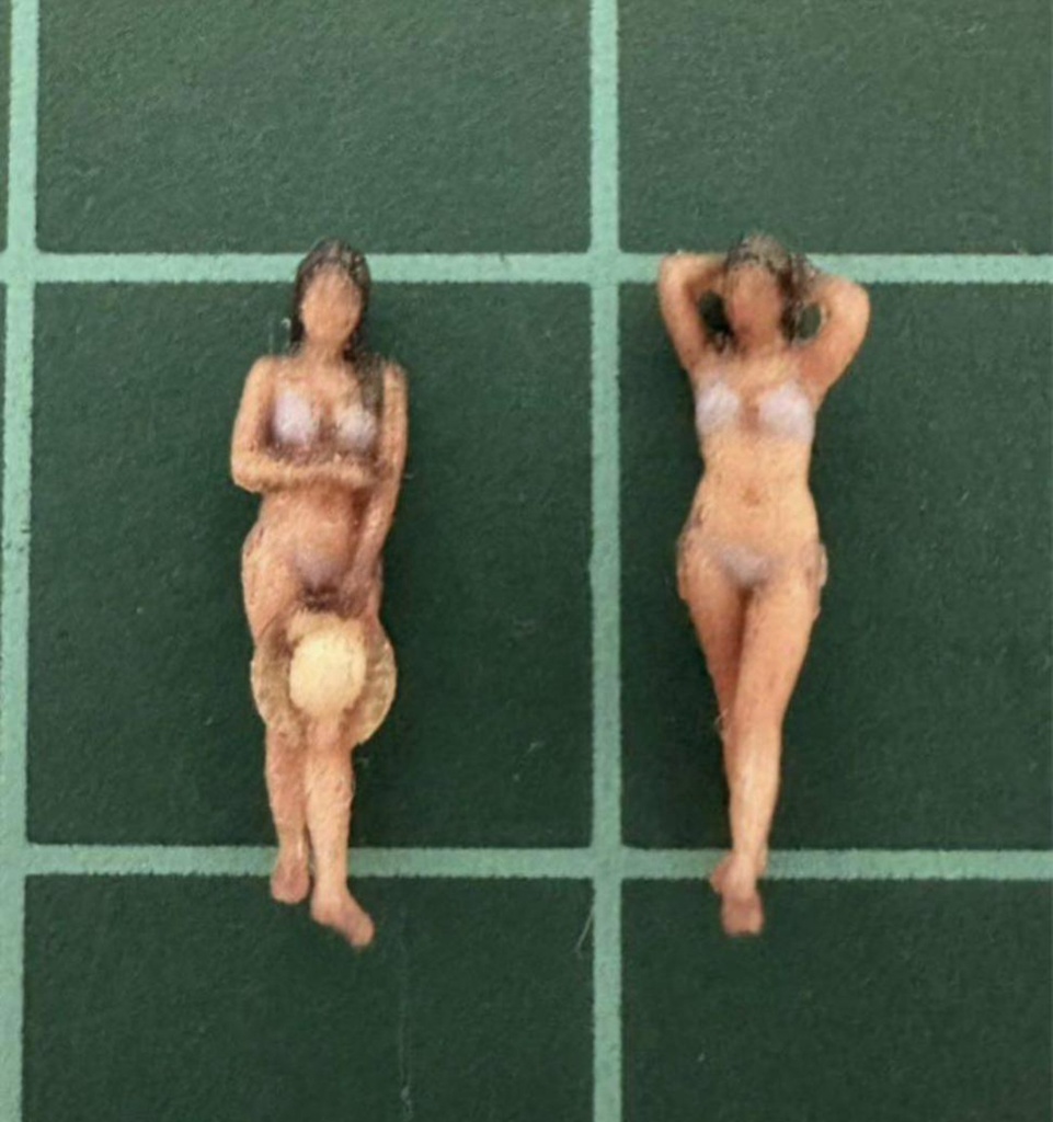 Nゲージ 1/150 1170 1174 フィギュア2体 ヌミック 鉄道模型 完成品 塗装済完成品 ミニチュアイメージ 3Dフィギュア リアルフィギュア 3D人物 人物3D フルカラー3Dプリンター