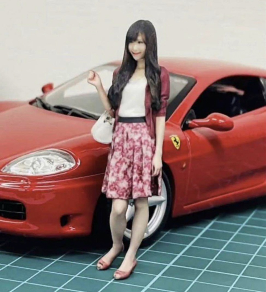 1/24 79-2 フィギュア リアルフィギュア 完成品 塗装済完成品 ミニチュアイメージ ミニカーに ジオラマに 3Dフィギュア 3D人物 人物3D フルカラー3Dプリンター 3Dプリンター