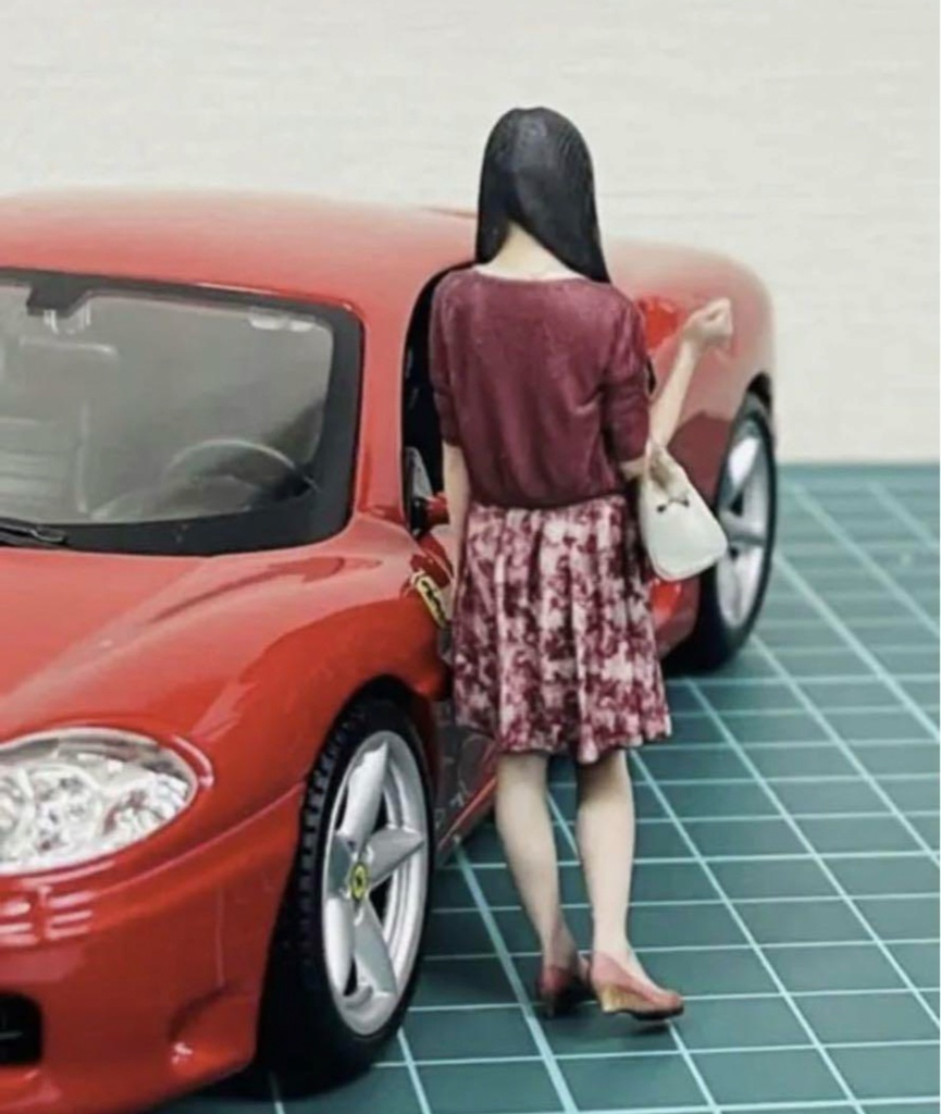 1/24 79-2 フィギュア リアルフィギュア 完成品 塗装済完成品 ミニチュアイメージ ミニカーに ジオラマに 3Dフィギュア 3D人物 人物3D フルカラー3Dプリンター 3Dプリンター