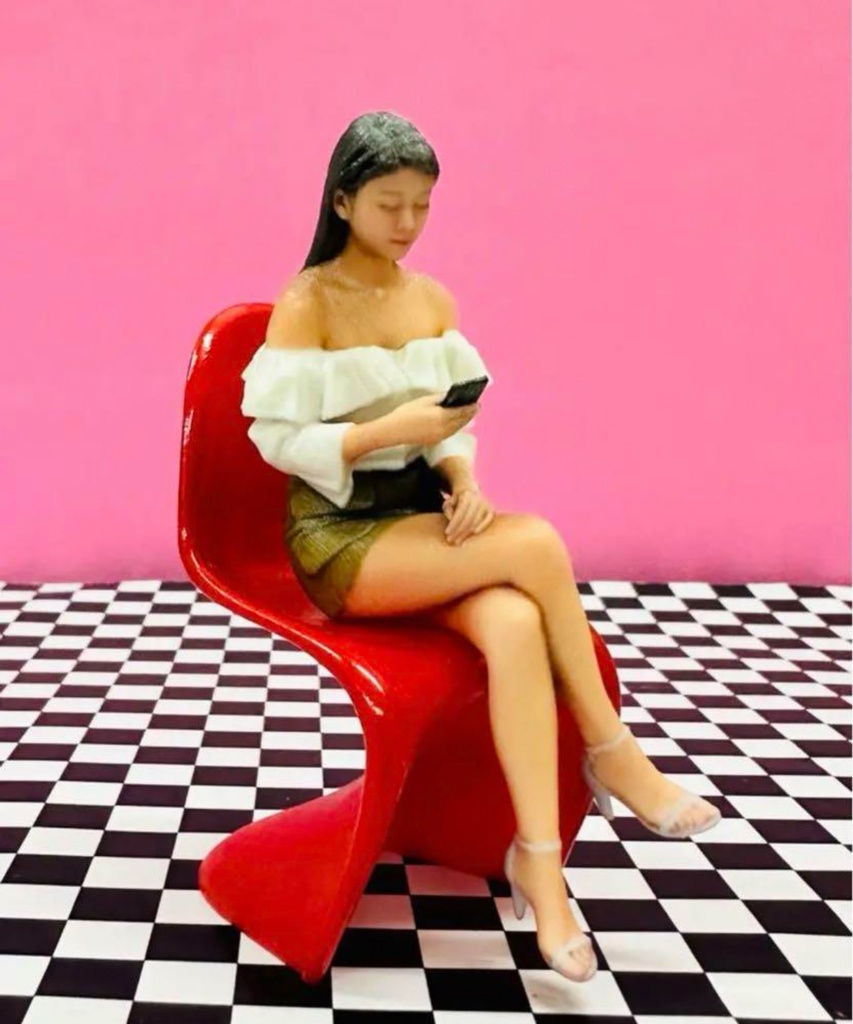 1/18 1138 ヌミック フィギュア リアルフィギュア 完成品 塗装済完成品 ミニチュアイメージ ミニカーに ジオラマに 3Dフィギュア 3D人物 人物3D フルカラー3Dプリンター