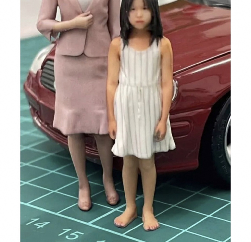 1/24 asw こどもフィギュア フィギュア リアルフィギュア 完成品 塗装済完成品 ミニチュアイメージ ミニカーに ジオラマに 3Dフィギュア 3D人物 人物3D