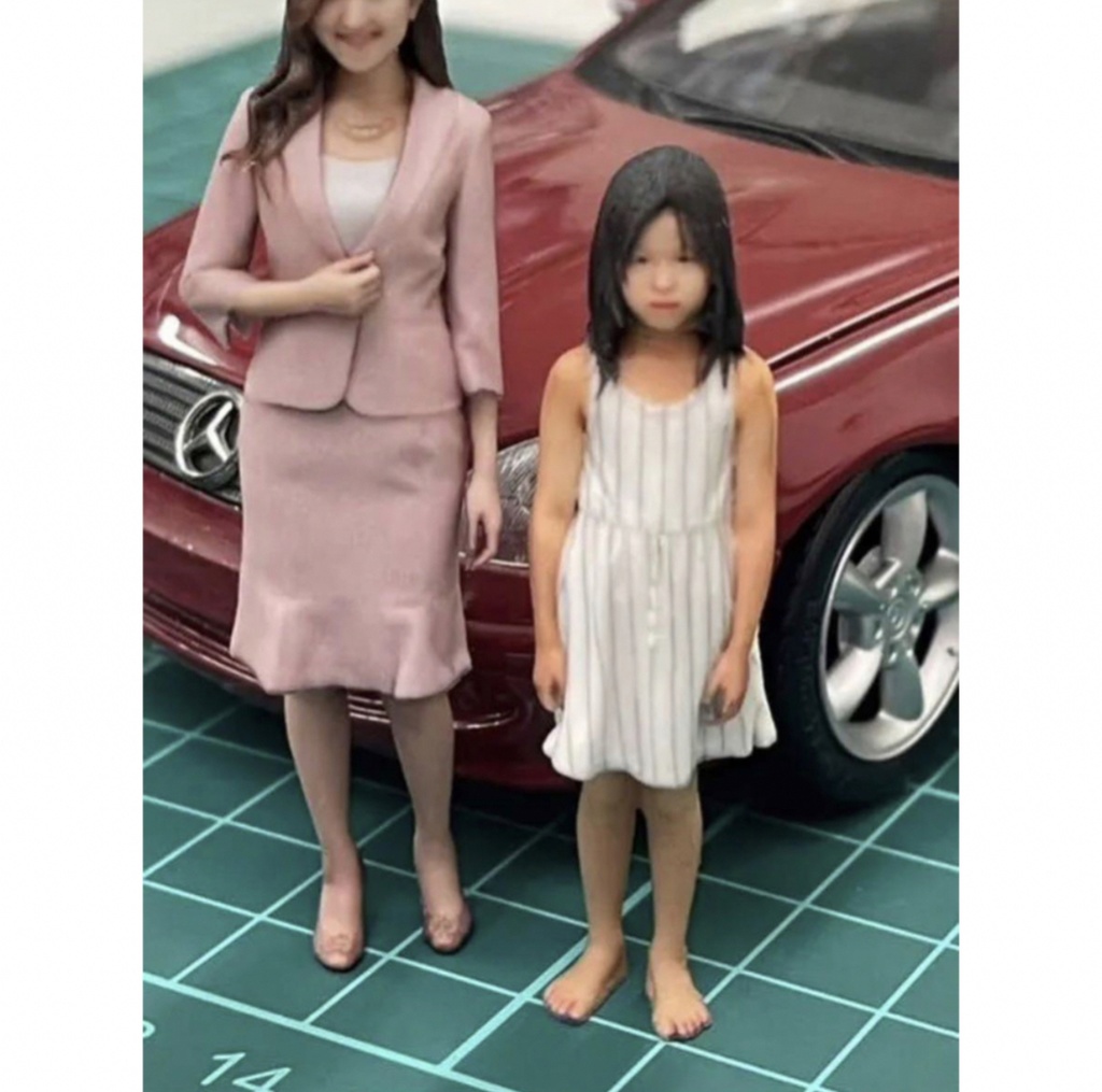 1/24 asw こどもフィギュア フィギュア リアルフィギュア 完成品 塗装済完成品 ミニチュアイメージ ミニカーに ジオラマに 3Dフィギュア 3D人物 人物3D