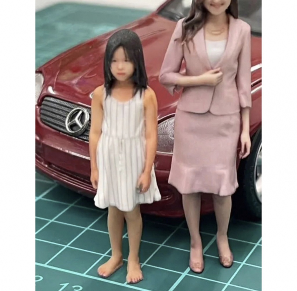 1/24 asw こどもフィギュア フィギュア リアルフィギュア 完成品 塗装済完成品 ミニチュアイメージ ミニカーに ジオラマに 3Dフィギュア 3D人物 人物3D