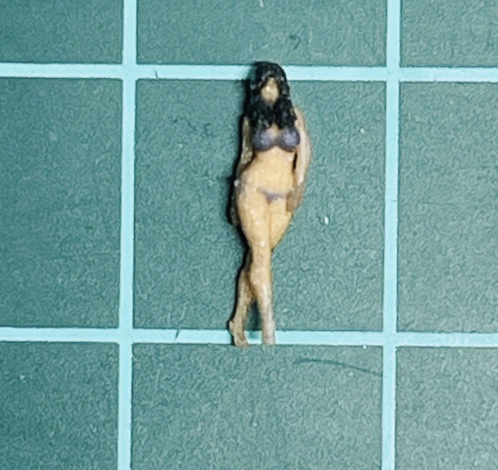 Nゲージ 水着女性 ビキニ フィギュア リアルフィギュア 完成品 塗装済完成品 鉄道模型 ジオラマに ミニチュア レイアウトに 3Dフィギュア フルカラー3Dプリンター